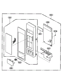 Control Panel Parts parts for Kenmore Microwave 721.66463500 (72166463500, 721 66463500) from AppliancePartsPros.com