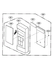 Control Panel Parts parts for Kenmore Microwave 721.66464500 (72166464500, 721 66464500) from AppliancePartsPros.com