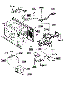 Oven Interior parts for Kenmore Microwave 721.66490690 (72166490690, 721 66490690) from AppliancePartsPros.com