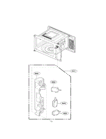 Latch Board Parts parts for Kenmore Microwave 721.66993011 (72166993011, 721 66993011) from AppliancePartsPros.com