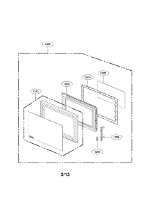 Door Parts parts for Kenmore Microwave 721.66993011 (72166993011, 721 66993011) from AppliancePartsPros.com