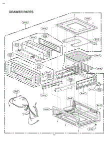 Drawer parts for Kenmore Microwave 721.66993800 (72166993800, 721 66993800) from AppliancePartsPros.com