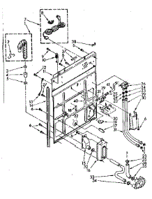 Rear Panel Parts parts for Kenmore Washer 110.82681820 (11082681820, 110 82681820) from AppliancePartsPros.com