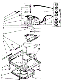 Machine Base Parts parts for Kenmore Washer 110.82683100 (11082683100, 110 82683100) from AppliancePartsPros.com