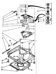Machine Base Parts parts for Kenmore Washer 110.82683310 (11082683310, 110 82683310) from AppliancePartsPros.com