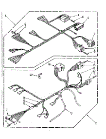 Wiring Harness Parts parts for Kenmore Washer 110.82683330 (11082683330, 110 82683330) from AppliancePartsPros.com