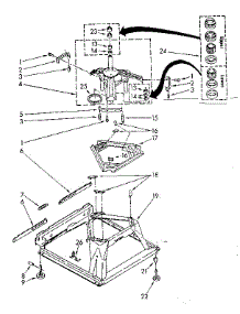 Machine Base Parts parts for Kenmore Washer 110.82683330 (11082683330, 110 82683330) from AppliancePartsPros.com
