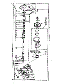 Gearcase Parts parts for Kenmore Washer 110.82683610 (11082683610, 110 82683610) from AppliancePartsPros.com