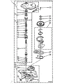Gearcase Parts parts for Kenmore Washer 110.82683620 (11082683620, 110 82683620) from AppliancePartsPros.com