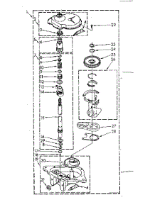 Gearcase Parts parts for Kenmore Washer 110.82683630 (11082683630, 110 82683630) from AppliancePartsPros.com