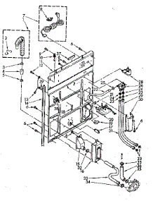 Rear Panel Parts parts for Kenmore Washer 110.82683810 (11082683810, 110 82683810) from AppliancePartsPros.com
