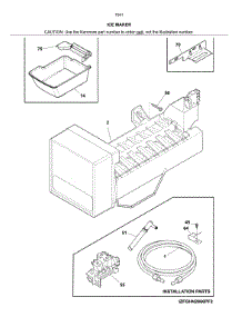 Ice Maker parts for Kenmore Refrigerator 253.70413413 (25370413413, 253 70413413) from AppliancePartsPros.com