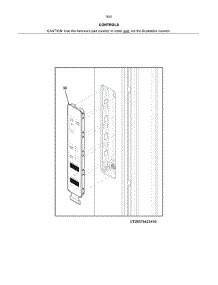 Controls parts for Kenmore Refrigerator 253.7041341B (2537041341B, 253 7041341B) from AppliancePartsPros.com