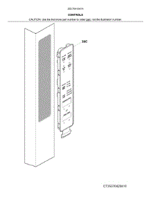 Controls parts for Kenmore Refrigerator 253.7041341H (2537041341H, 253 7041341H) from AppliancePartsPros.com