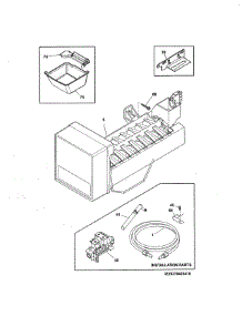 Ice Maker parts for Kenmore Refrigerator 253.70423415 (25370423415, 253 70423415) from AppliancePartsPros.com