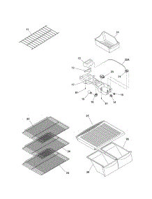 Shelves parts for Kenmore Refrigerator 253.70742404 (25370742404, 253 70742404) from AppliancePartsPros.com
