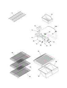 Shelves parts for Kenmore Refrigerator 253.70752403 (25370752403, 253 70752403) from AppliancePartsPros.com