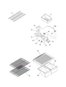 Shelves parts for Kenmore Refrigerator 253.70752406 (25370752406, 253 70752406) from AppliancePartsPros.com