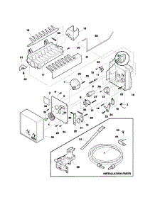 Ice Maker parts for Kenmore Refrigerator 253.70882400 (25370882400, 253 70882400) from AppliancePartsPros.com