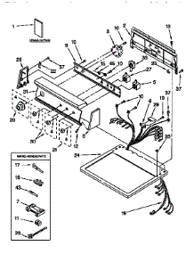 Top And Console parts for Kenmore Dryer 110.96589210 (11096589210, 110 96589210) from AppliancePartsPros.com