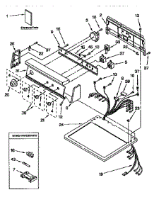 Top And Console Parts parts for Kenmore Dryer 110.96590130 (11096590130, 110 96590130) from AppliancePartsPros.com