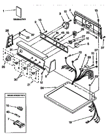 Top And Console parts for Kenmore Dryer 110.96590820 (11096590820, 110 96590820) from AppliancePartsPros.com