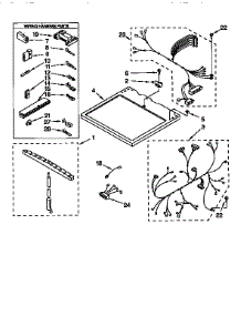Dryer Top parts for Kenmore Dryer 110.96595520 (11096595520, 110 96595520) from AppliancePartsPros.com
