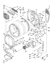Bulkhead Parts parts for Kenmore Dryer 110.96742701 (11096742701, 110 96742701) from AppliancePartsPros.com