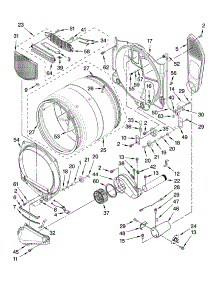 Bulkhead Parts parts for Kenmore Dryer 110.96742702 (11096742702, 110 96742702) from AppliancePartsPros.com