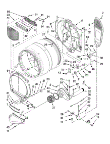 Bulkhead Parts parts for Kenmore Dryer 110.96747701 (11096747701, 110 96747701) from AppliancePartsPros.com