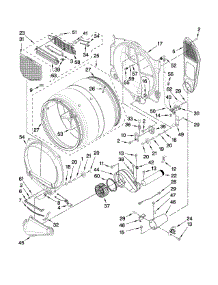 Bulkhead Parts parts for Kenmore Dryer 110.96747702 (11096747702, 110 96747702) from AppliancePartsPros.com