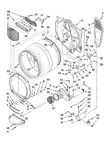 Bulkhead Parts parts for Kenmore Dryer 110.96757701 (11096757701, 110 96757701) from AppliancePartsPros.com