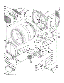 Bulkhead Parts parts for Kenmore Dryer 110.96757702 (11096757702, 110 96757702) from AppliancePartsPros.com