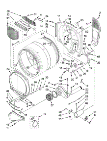 Bulkhead Parts parts for Kenmore Dryer 110.96762700 (11096762700, 110 96762700) from AppliancePartsPros.com