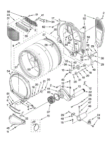 Bulkhead Parts parts for Kenmore Dryer 110.96762701 (11096762701, 110 96762701) from AppliancePartsPros.com