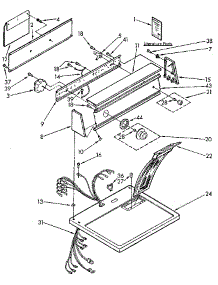 Top And Console parts for Sears Dryer 11097060100 from AppliancePartsPros.com