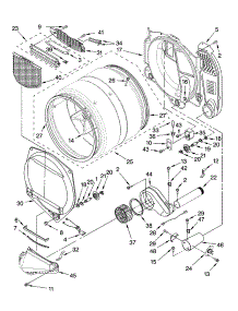 Bulkhead Parts parts for Kenmore Dryer 110.97089602 (11097089602, 110 97089602) from AppliancePartsPros.com