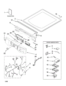 Top And Console Parts parts for Kenmore Dryer 110.97091601 (11097091601, 110 97091601) from AppliancePartsPros.com
