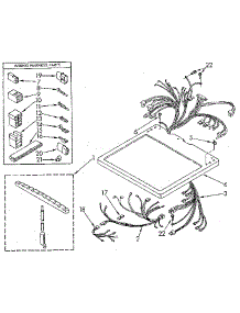 Dryer Top parts for Kenmore Dryer 110.97094100 (11097094100, 110 97094100) from AppliancePartsPros.com