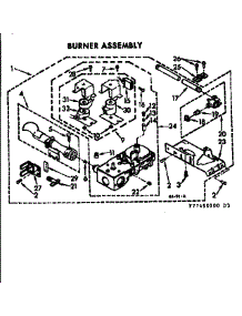 Burner Assembly parts for Kenmore Dryer 110.77490400 (11077490400, 110 77490400) from AppliancePartsPros.com