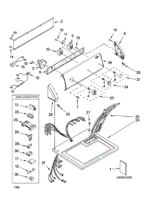 Top And Console Parts parts for Kenmore Dryer 110.77542600 (11077542600, 110 77542600) from AppliancePartsPros.com