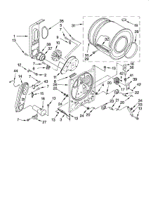 Bulkhead Parts, Optional Parts (Not Included) parts for Kenmore Dryer 110.77652600 (11077652600, 110 77652600) from AppliancePartsPros.com