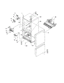 Control S And Light Covers parts for Kenmore Refrigerator 596.71282100 (59671282100, 596 71282100) from AppliancePartsPros.com