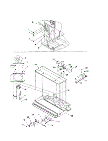 Machine Compartment parts for Kenmore Refrigerator 596.71282100 (59671282100, 596 71282100) from AppliancePartsPros.com