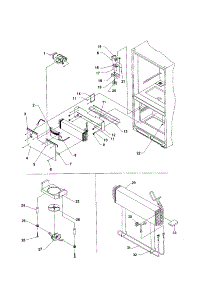 Evaporator / Freezer Control parts for Kenmore Refrigerator 596.71284100 (59671284100, 596 71284100) from AppliancePartsPros.com