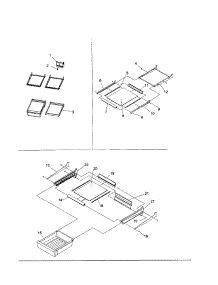 Refrig. Feature, Shelf And Deli parts for Kenmore Refrigerator 596.71819101 (59671819101, 596 71819101) from AppliancePartsPros.com