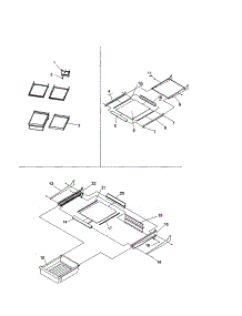 Refrig. Feature And Shelf parts for Kenmore Refrigerator 596.71844100 (59671844100, 596 71844100) from AppliancePartsPros.com