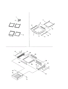 Refrig. Feature, Shelf And Deli parts for Kenmore Refrigerator 596.71872100 (59671872100, 596 71872100) from AppliancePartsPros.com