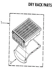 Dry Rack Parts parts for Kenmore Dryer 110.86983130 (11086983130, 110 86983130) from AppliancePartsPros.com