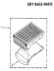 Dry Rack parts for Kenmore Dryer 110.86984820 (11086984820, 110 86984820) from AppliancePartsPros.com